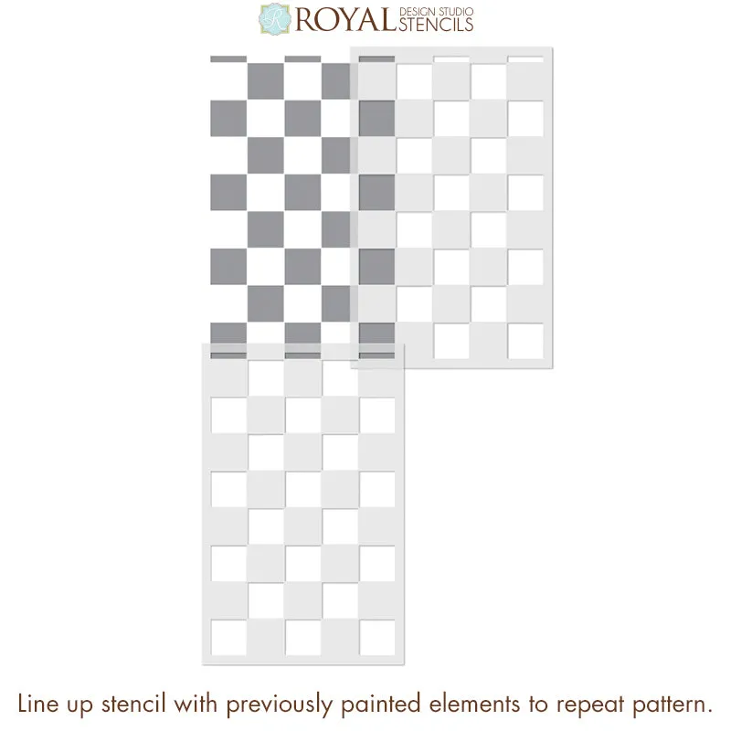 Check It Out Tile Stencil