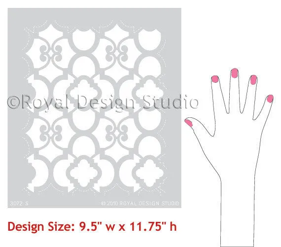 Chez Ali Moroccan Wall Stencil