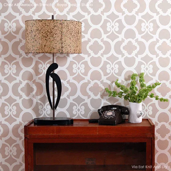 Chez Ali Moroccan Wall Stencil