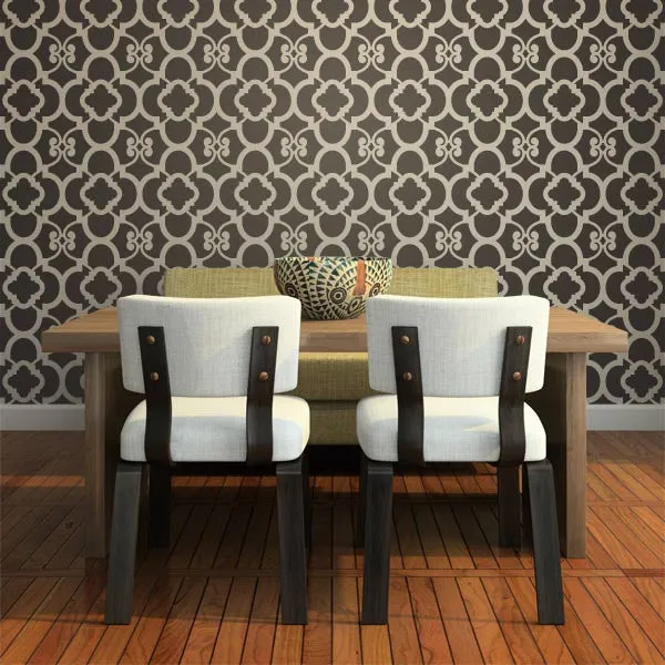 Chez Ali Moroccan Wall Stencil