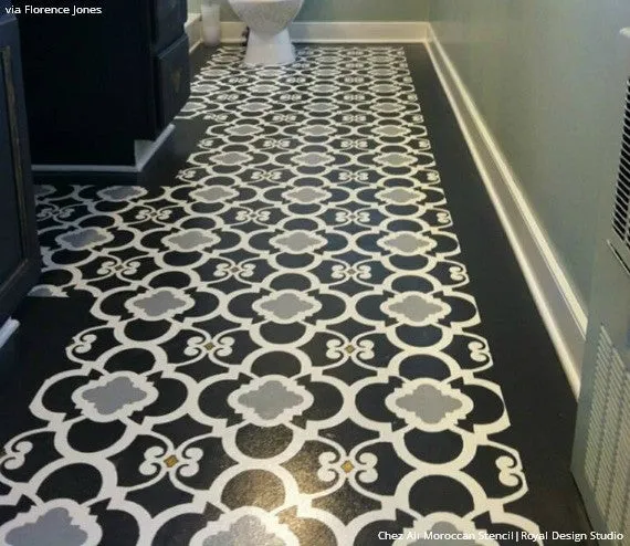 Chez Ali Moroccan Wall Stencil