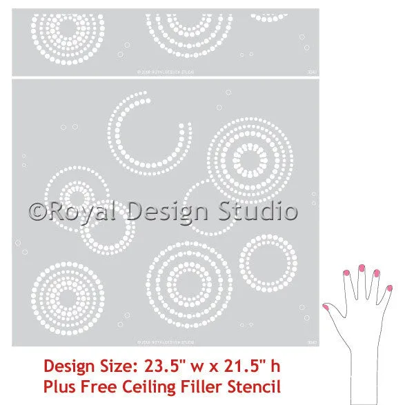 Circling Allover Stencil