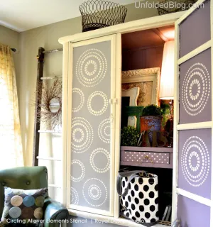 Circling Allover Wall Art Stencil