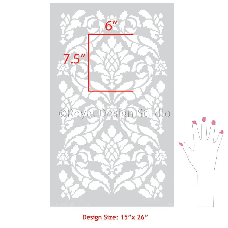 Classic Damask Stencil