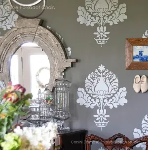 Corsini Damask Stencil