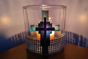 CROSS CANDLE HOLDER