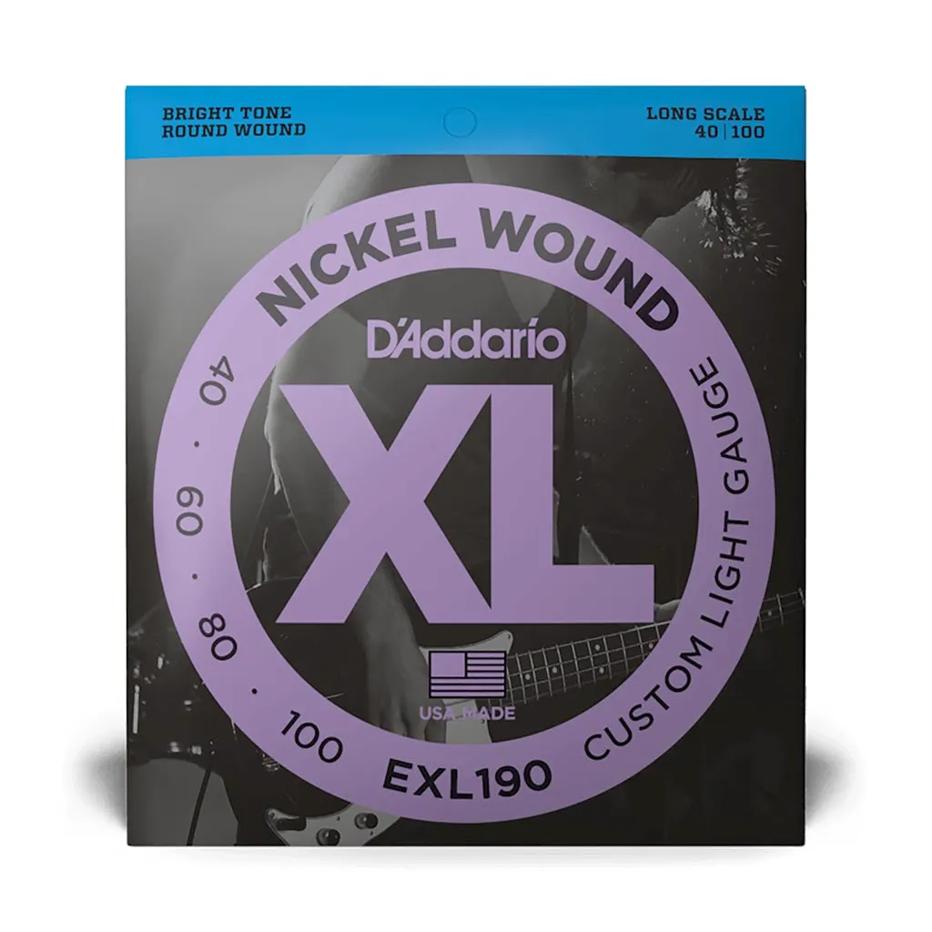 D'Addario - EXL190 - 40-100 Long Scale - Bass Strings