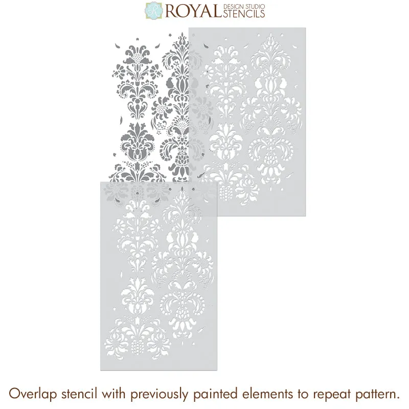 Delicate Floral Wall Stencil