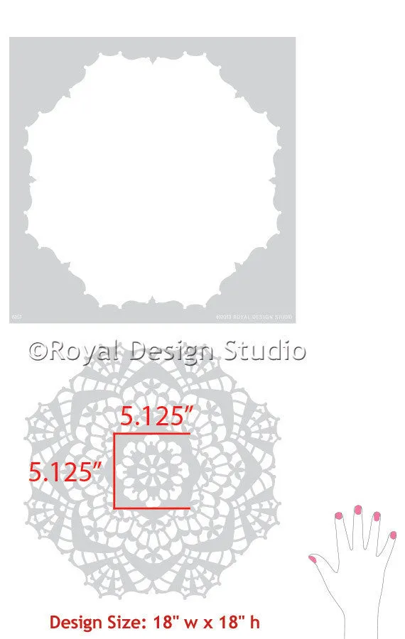 Diana Lace Doily Stencil