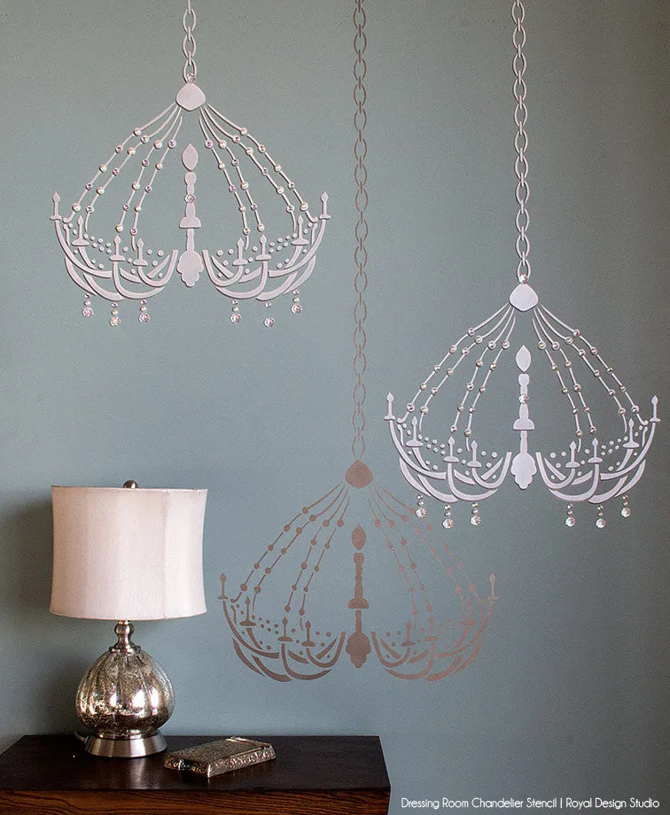 Dressing Room Chandelier Bari J Stencil