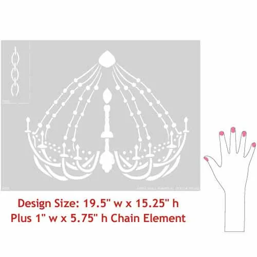 Dressing Room Chandelier Bari J Stencil