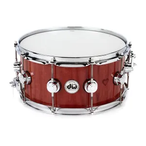 DW Collector's Series Lacquer Custom  Snare Drum 14"x6.5" Purple Heart with Chrome Hardware