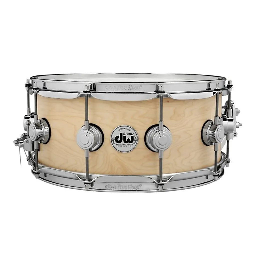 DW Collector's Series Maple Satin Oil Snare Drum w/ Chrome Hardware - 14"x6.5"