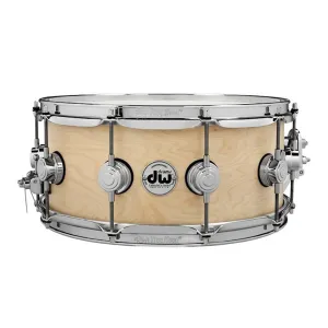 DW Collector's Series Maple Satin Oil Snare Drum w/ Chrome Hardware - 14"x6.5"