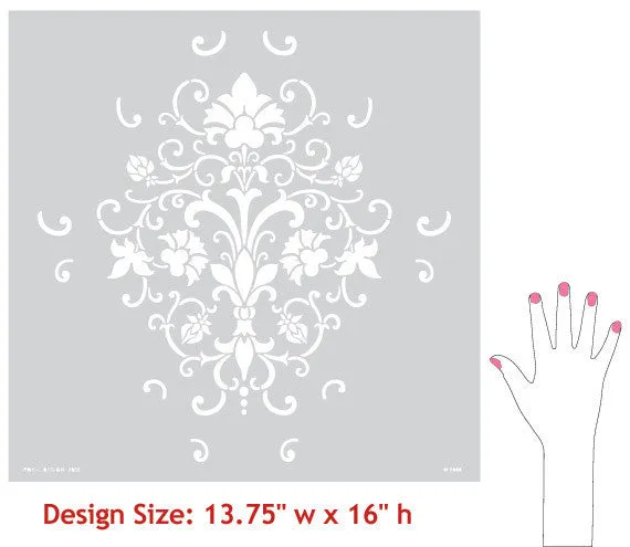 Elegancia Allover Stencil