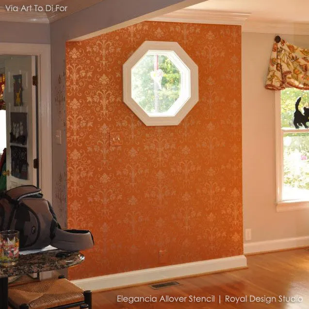 Elegancia Allover Stencil