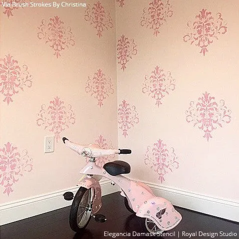 Elegancia Allover Stencil