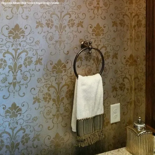 Elegancia Allover Stencil