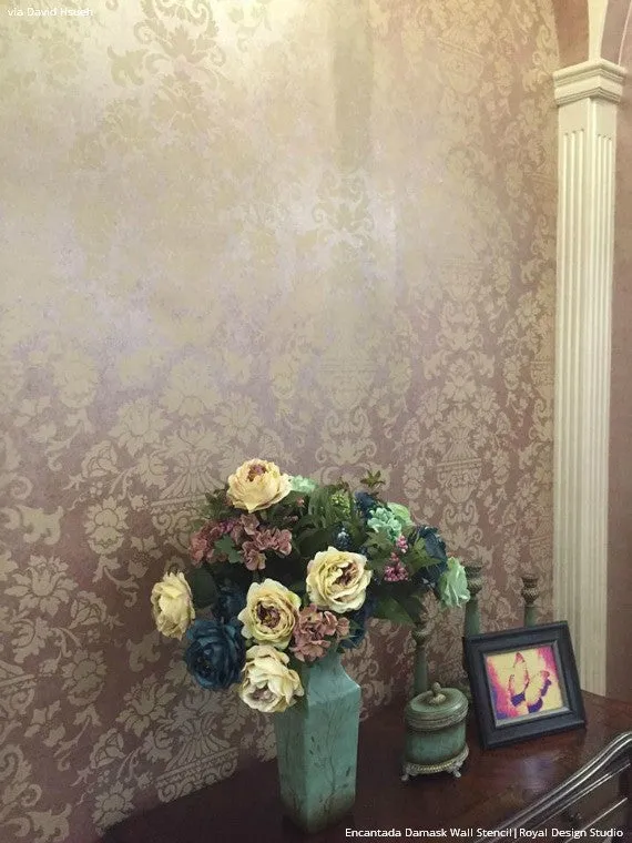 Encantada Damask Stencil