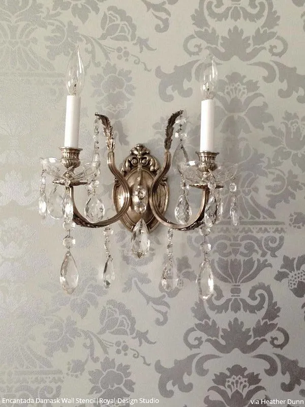 Encantada Damask Stencil