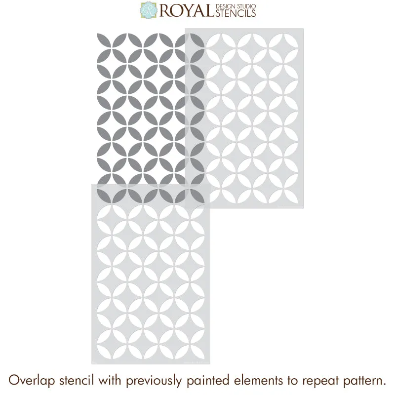 Endless Moorish Circles Moroccan Stencil