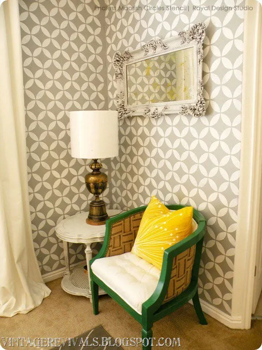 Endless Moorish Circles Moroccan Stencil