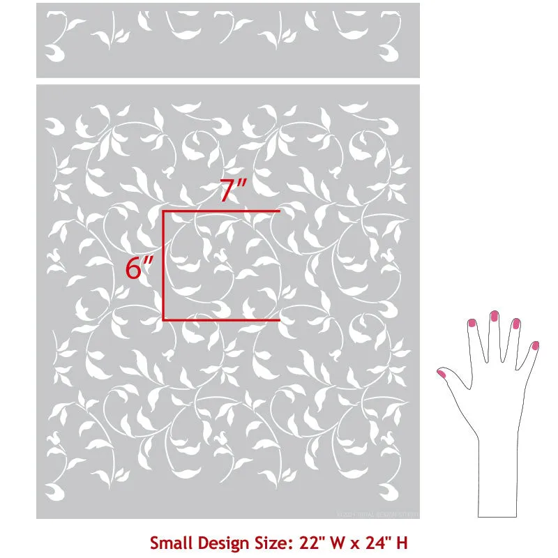 Endless Vine Wall Stencil
