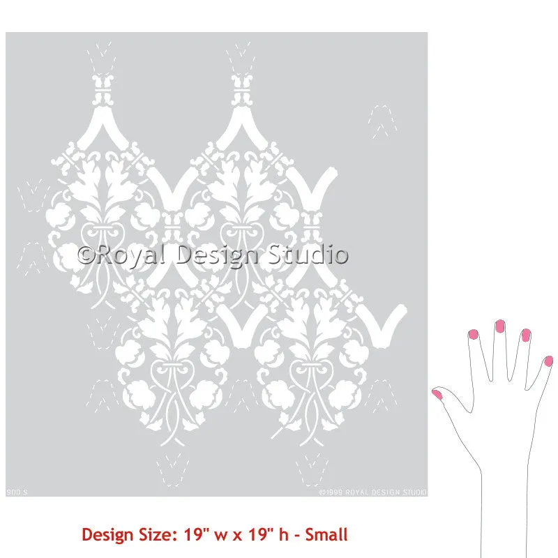 Entwined Trellis Wall Stencil