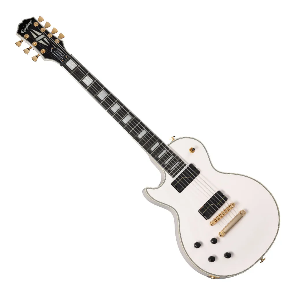Epiphone - Matt Heafy Origins Les Paul Custom 7-String Left Handed - Bone White