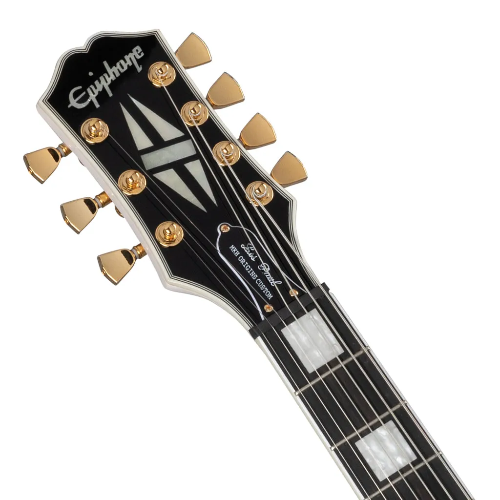 Epiphone - Matt Heafy Origins Les Paul Custom 7-String Left Handed - Bone White