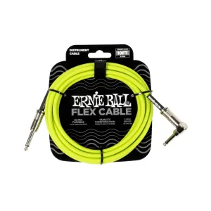 Ernie Ball Flex Instrument Cable - Green, 10 feet