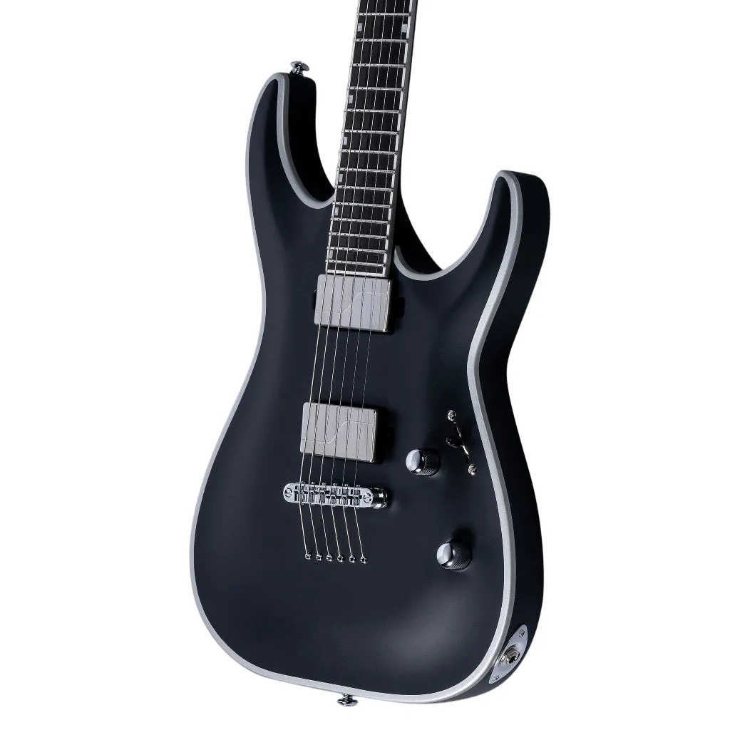 ESP LTD Deluxe MH-1000NT Bold Binding Electric Guitar - Black Satin