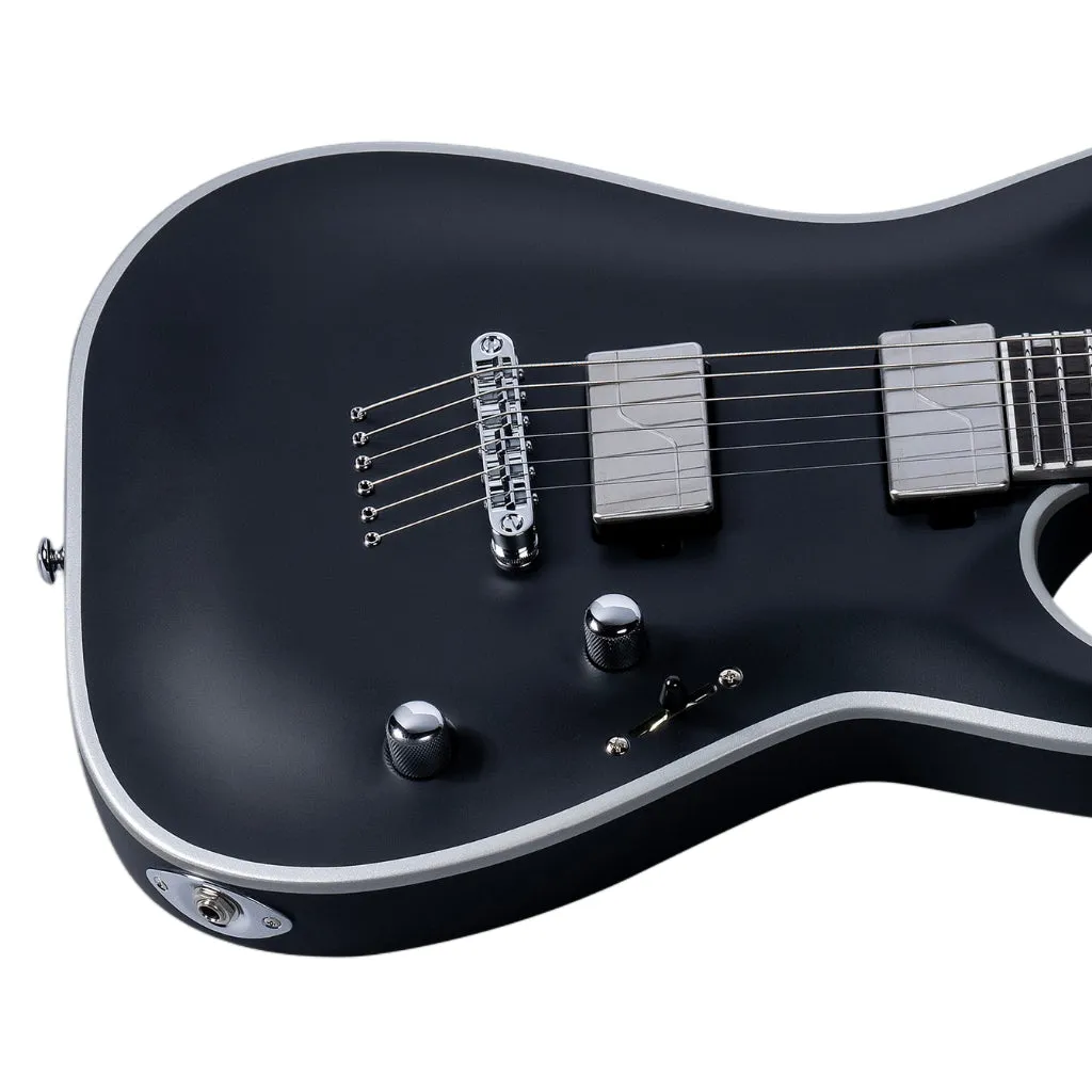 ESP LTD Deluxe MH-1000NT Bold Binding Electric Guitar - Black Satin