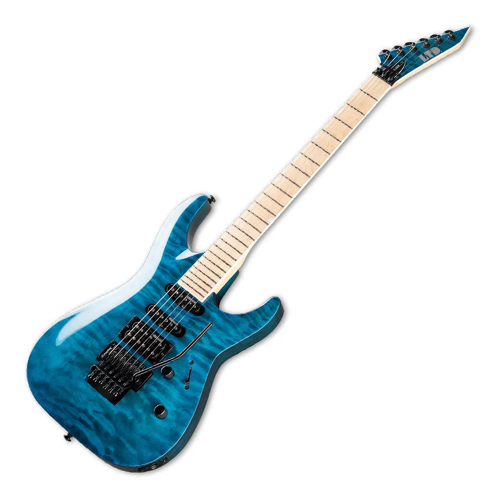 ESP LTD MH203 Quilted Maple See Thru Blue