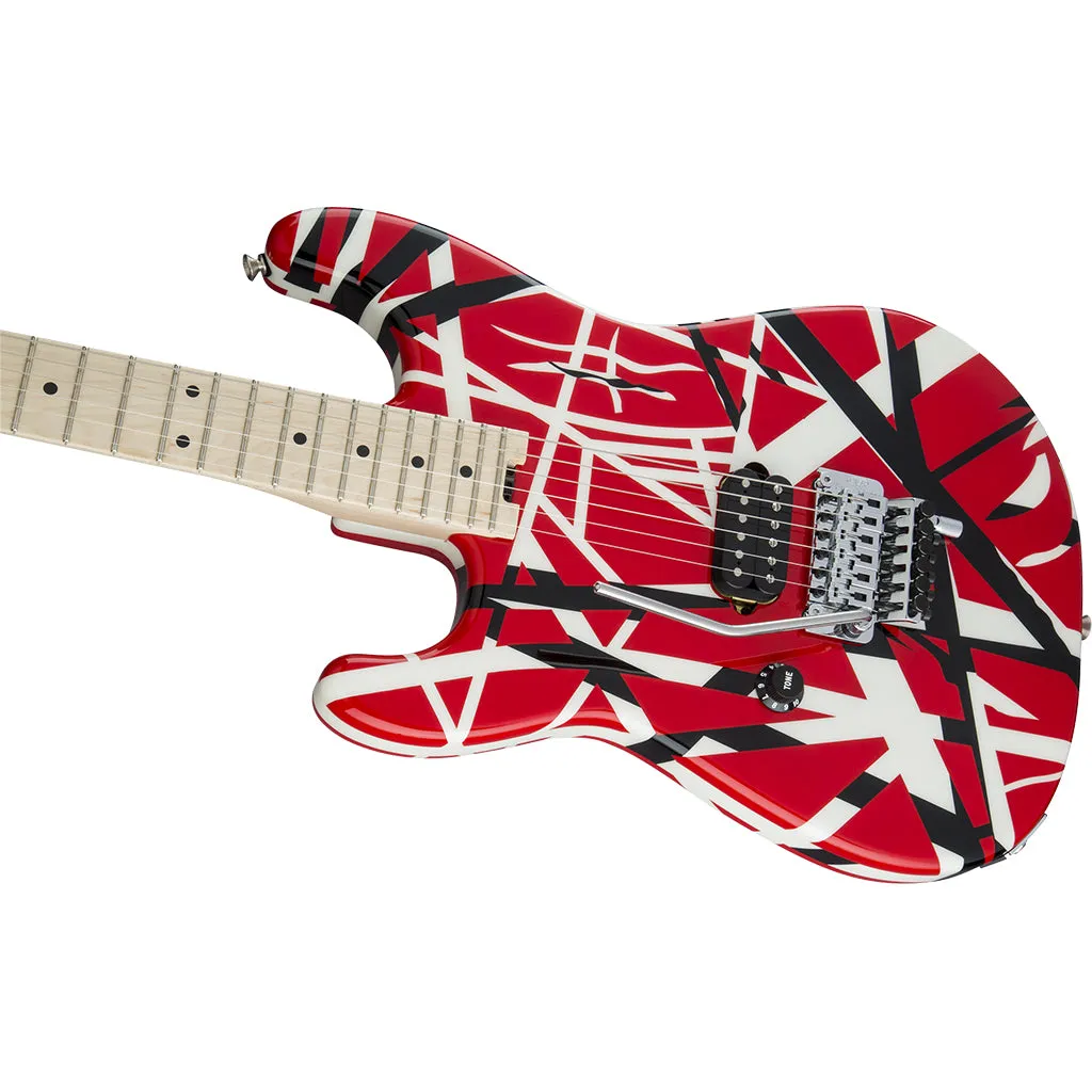 EVH Striped Series Left Handed - Red Black White