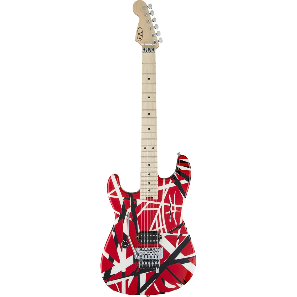 EVH Striped Series Left Handed - Red Black White