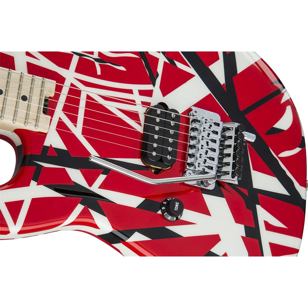 EVH Striped Series Left Handed - Red Black White