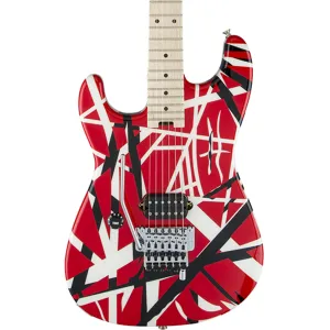 EVH Striped Series Left Handed - Red Black White