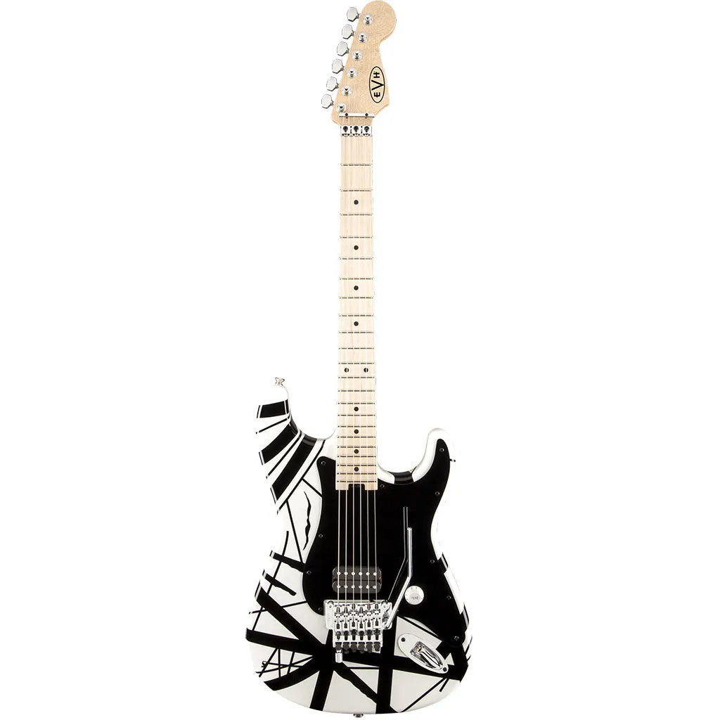 EVH Striped Series - White with Black Stripes