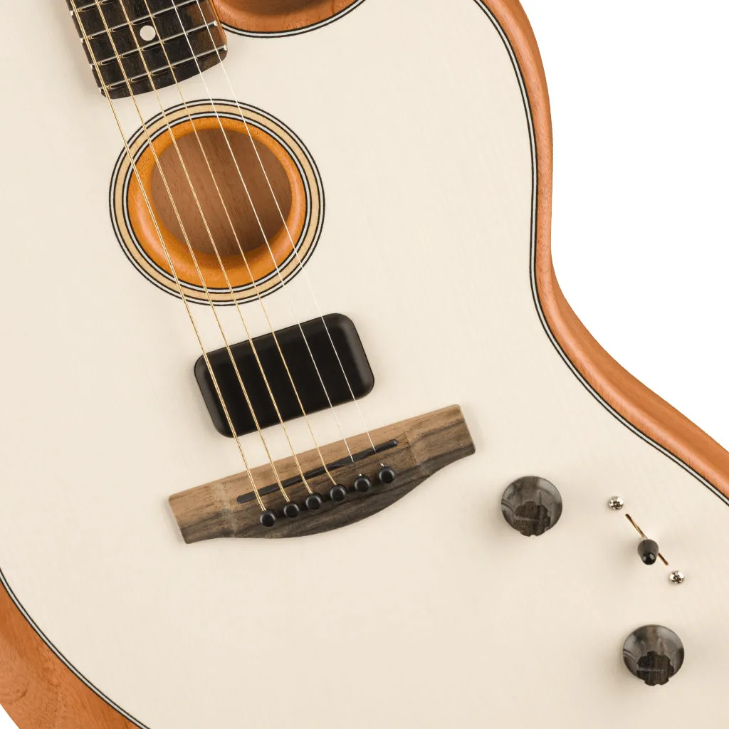 Fender American Acoustasonic Jazzmaster, Arctic White, Ebony Fingerboard