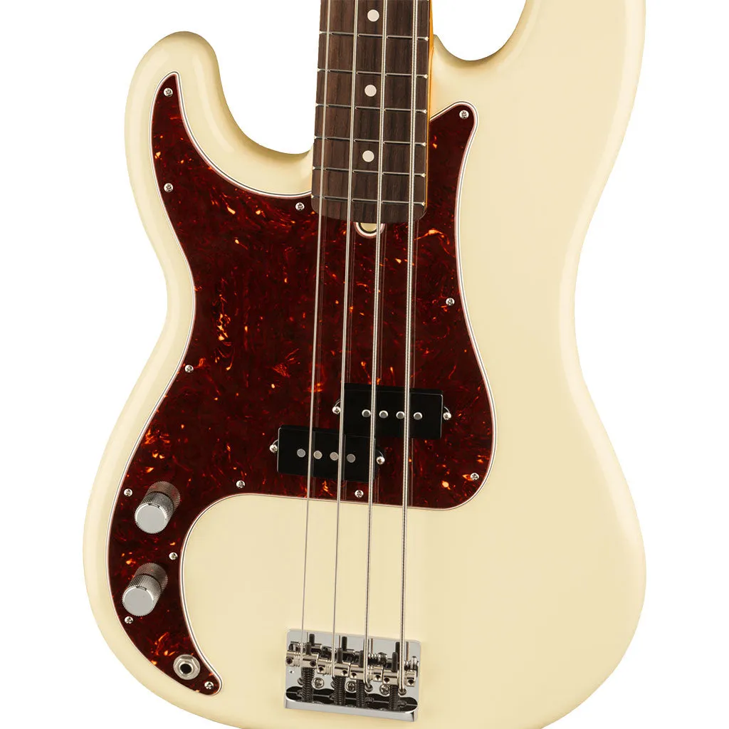 Fender - American Professional II Precision Bass Left-Hand - Rosewood Fingerboard - Olympic White