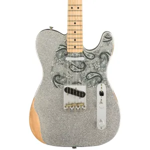 Fender - Brad Paisley Road Worn Telecaster, Maple Fingerboard, Silver Sparkle