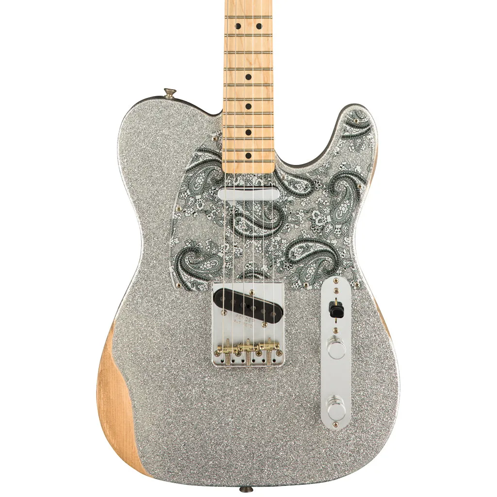 Fender - Brad Paisley Road Worn Telecaster, Maple Fingerboard, Silver Sparkle