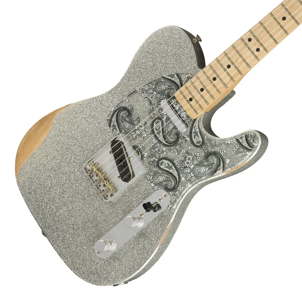 Fender - Brad Paisley Road Worn Telecaster, Maple Fingerboard, Silver Sparkle