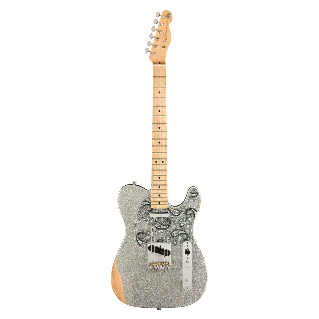 Fender - Brad Paisley Road Worn Telecaster, Maple Fingerboard, Silver Sparkle