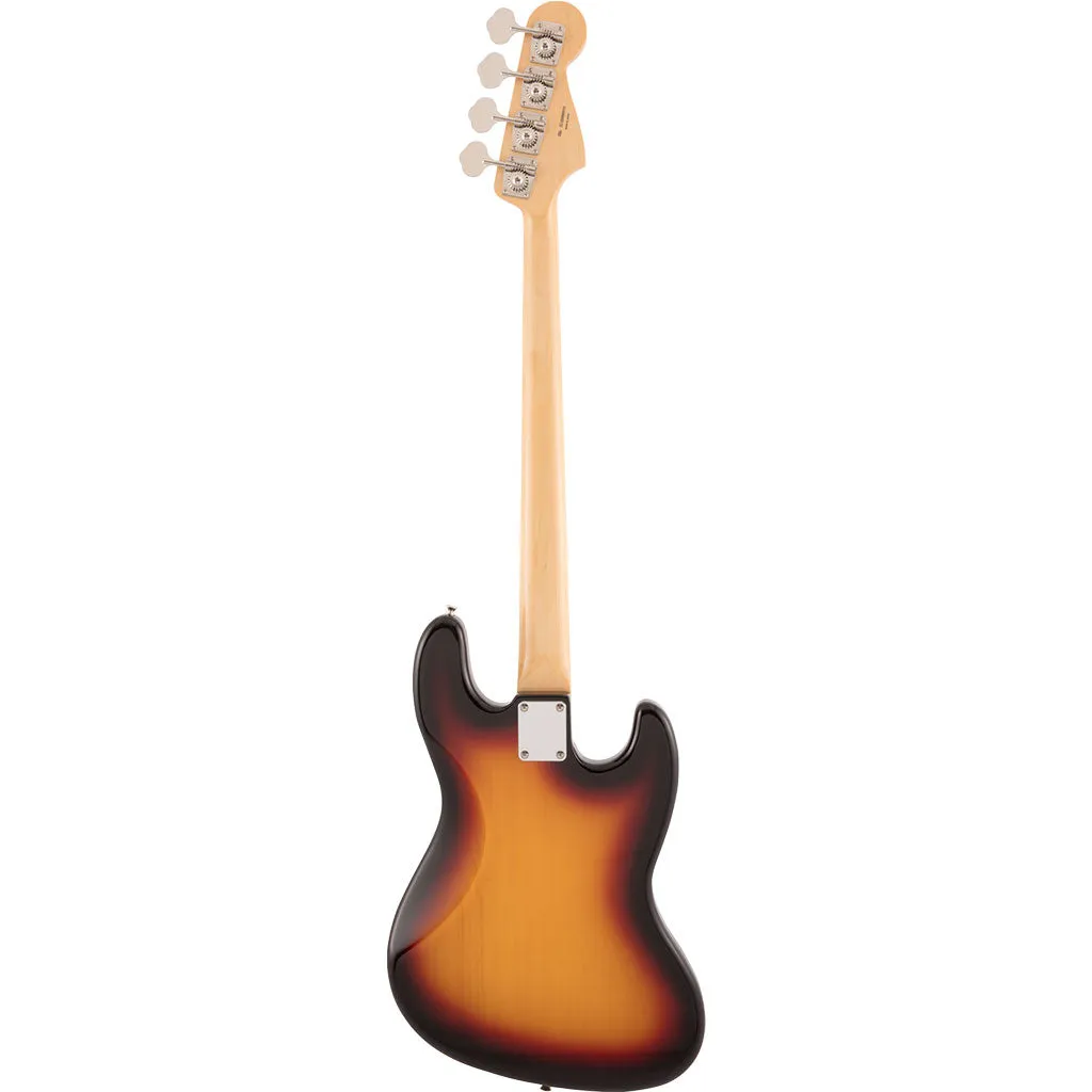 Fender Japan Traditional 60's Jazz Bass Left Handed - 3 Tone Sunburst - Rosewood Fretboard