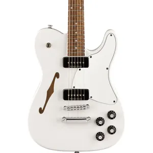 Fender Jim Adkins JA-90 Telecaster Thinline - White - Laurel Fretboard