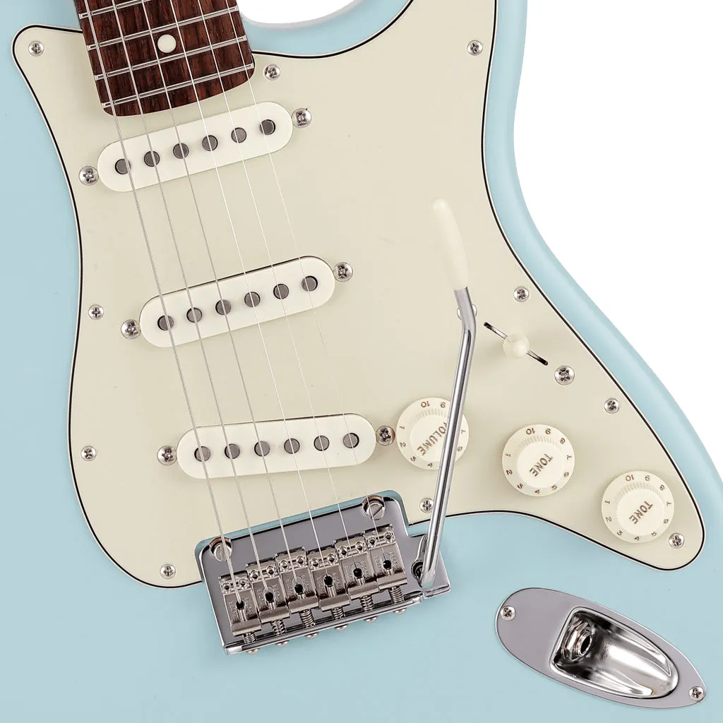 Fender Made in Japan Junior Collection Stratocaster, Rosewood Fingerboard, Satin Daphne Blue