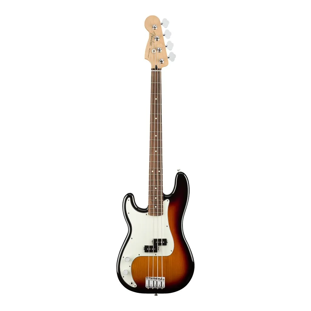 Fender Player Precision Bass Left Handed - 3 Tone Sunburst - Pau Ferro Fretboard