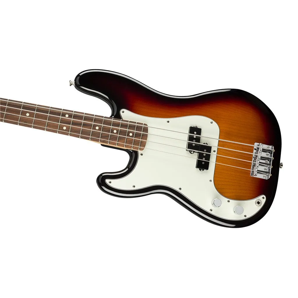 Fender Player Precision Bass Left Handed - 3 Tone Sunburst - Pau Ferro Fretboard